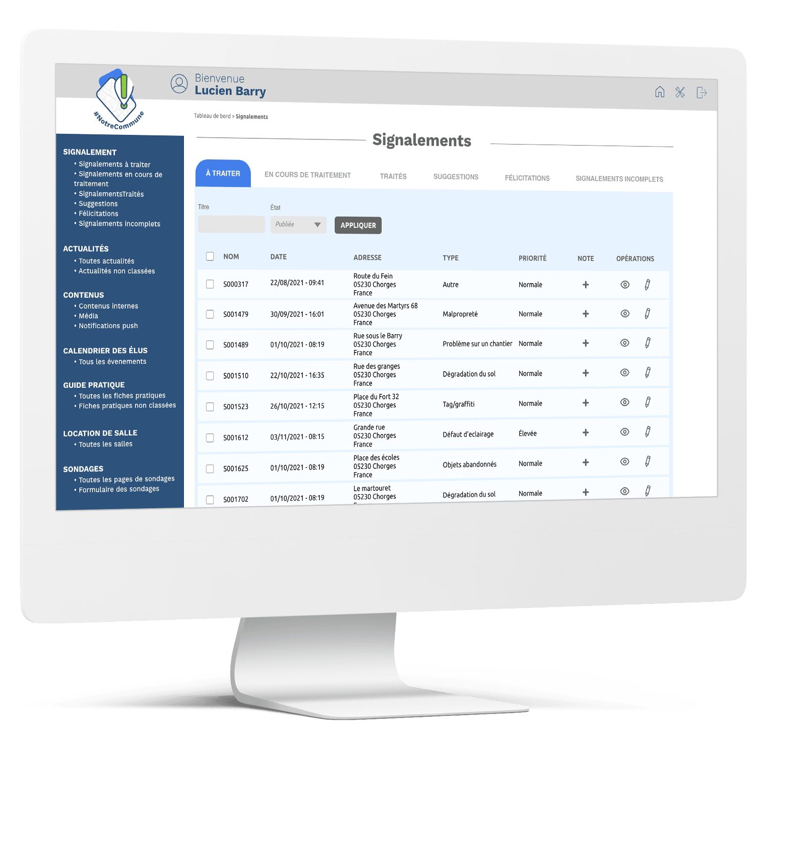 Gestion simplifiée